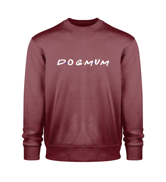 Dogmum Sweatshirt in Burgunderrot – Trage deine Liebe zu Hunden mit diesem bequemen, umweltfreundlichen Sweatshirt