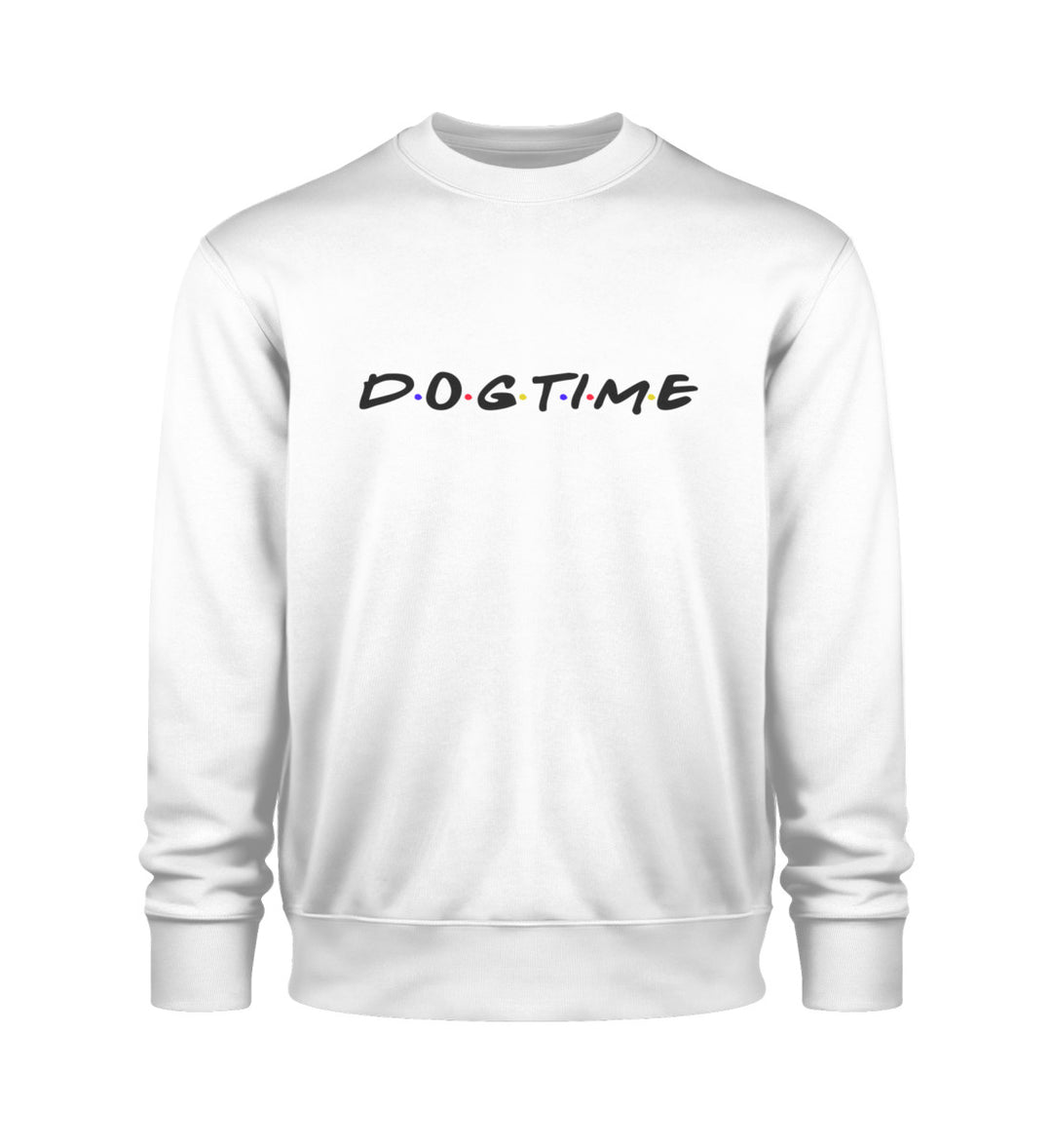 Weißes Dogtime Tierschutz-Sweatshirt – Komfortable Bio-Baumwolle trifft auf dein Engagement für Hunde und den Tierschutz