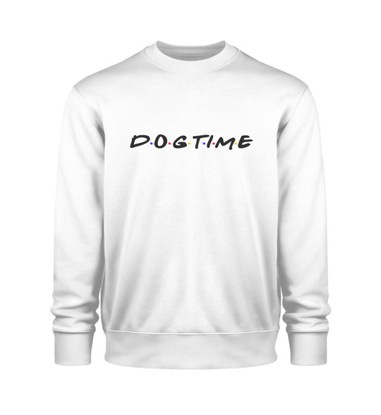 Weißes Dogtime Tierschutz-Sweatshirt – Komfortable Bio-Baumwolle trifft auf dein Engagement für Hunde und den Tierschutz