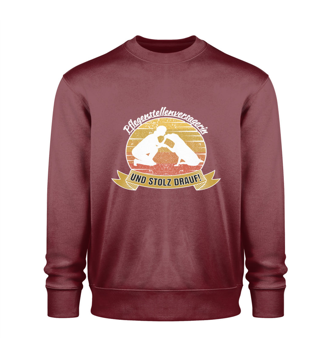 Burgunderrotes Pflegestellenversagerin Sweatshirt – Für alle, die sich im Tierschutz engagieren und ihre Liebe zu Hunden zeigen wollen