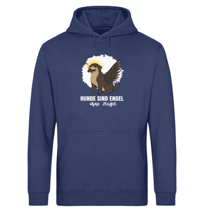 Hunde sind Engel ohne Flügel Herren Hoodie in French Navy