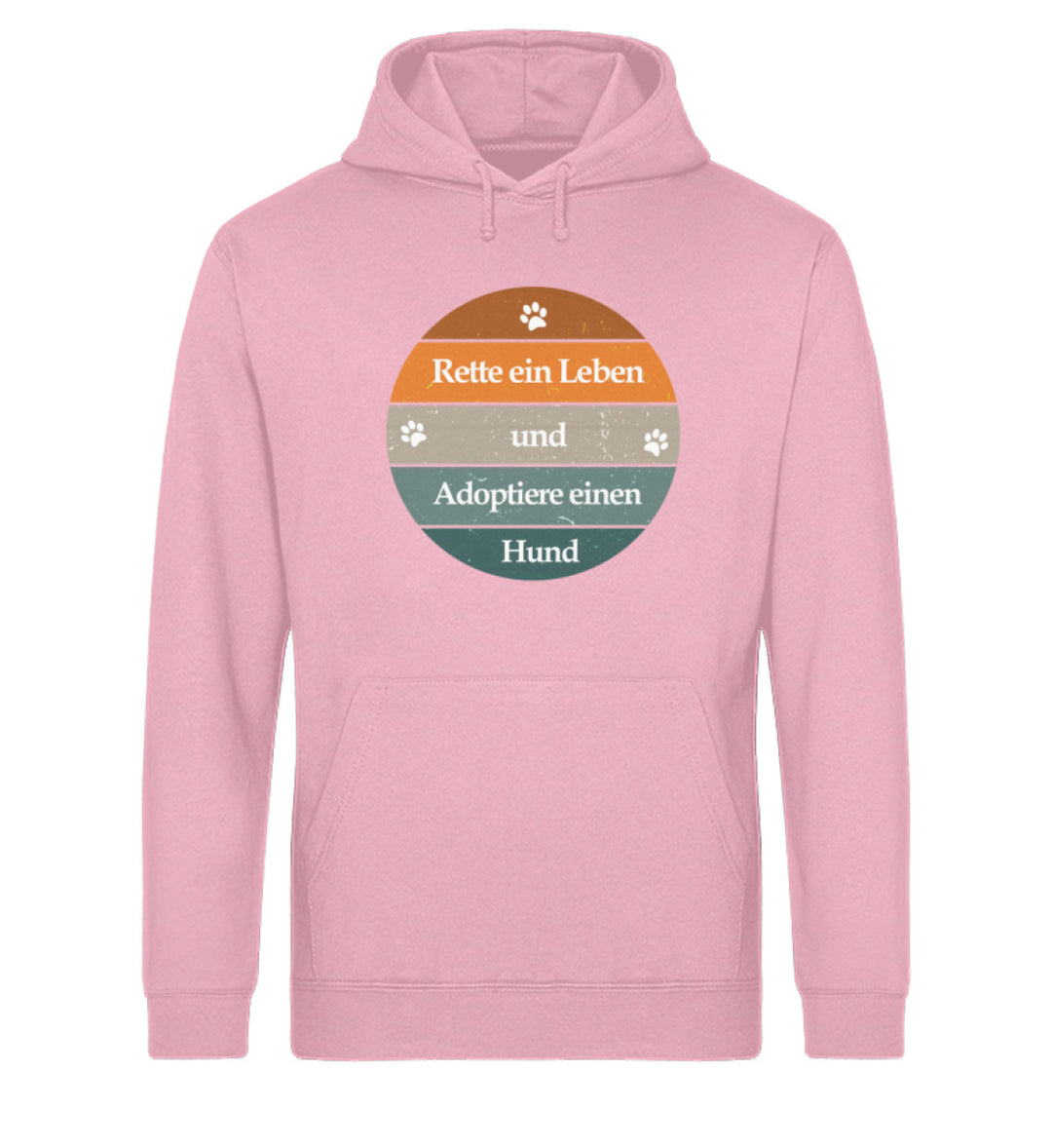 Rette ein Leben Damen Hoodie in Cotton Pink