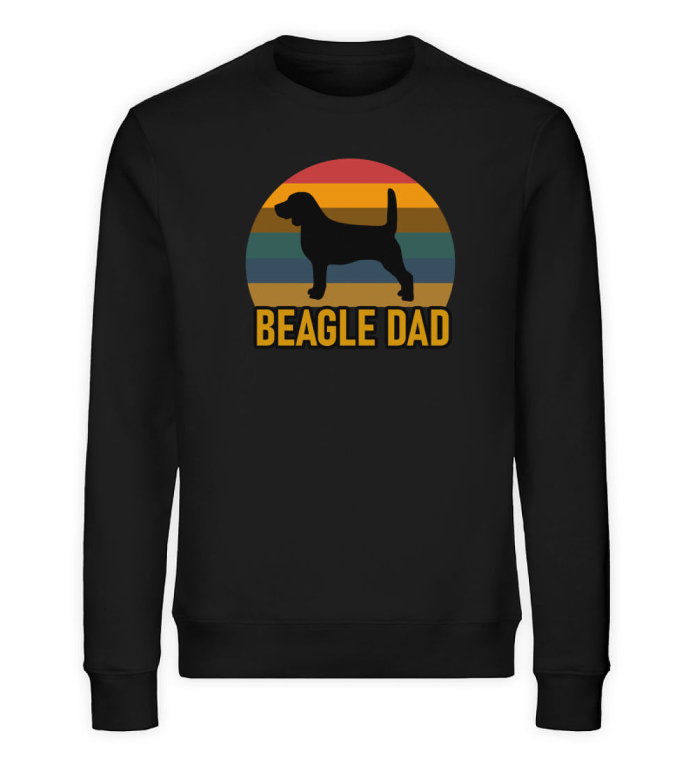 Beagle Dad Herren Sweatshirt in Schwarz