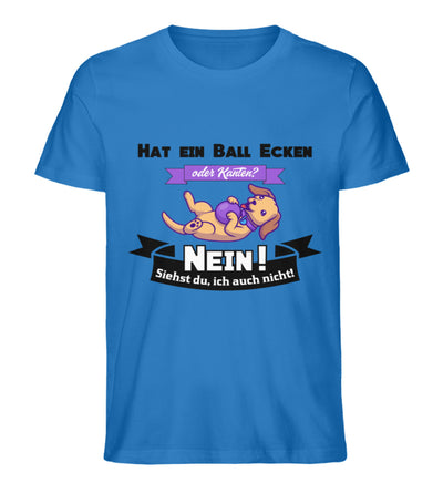 Hat ein Ball Ecken oder Kanten Herren T-Shirt in Royal Blue