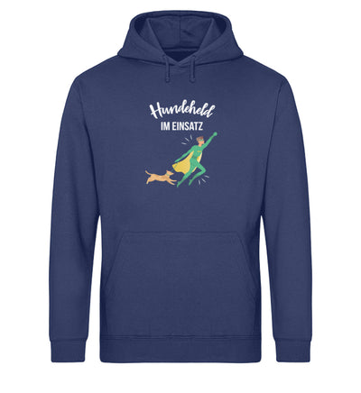 Hundeheld im Einsatz Herren Hoodie in French Navy