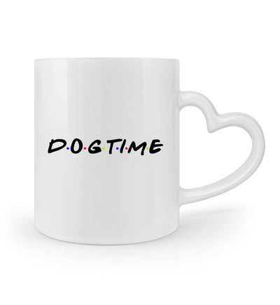 Dogtime Tasse mit Herzhenkel in weiß