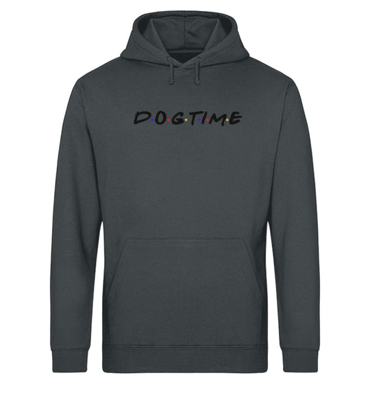 Dogtime Damen Hoodie in India Ink Grey