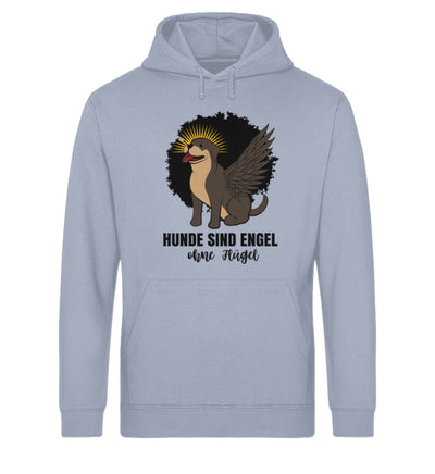 Hunde sind Engel ohne Flügel Damen Hoodie in Serene Blue