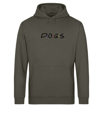 Dogs Herren Hoodie in Khaki