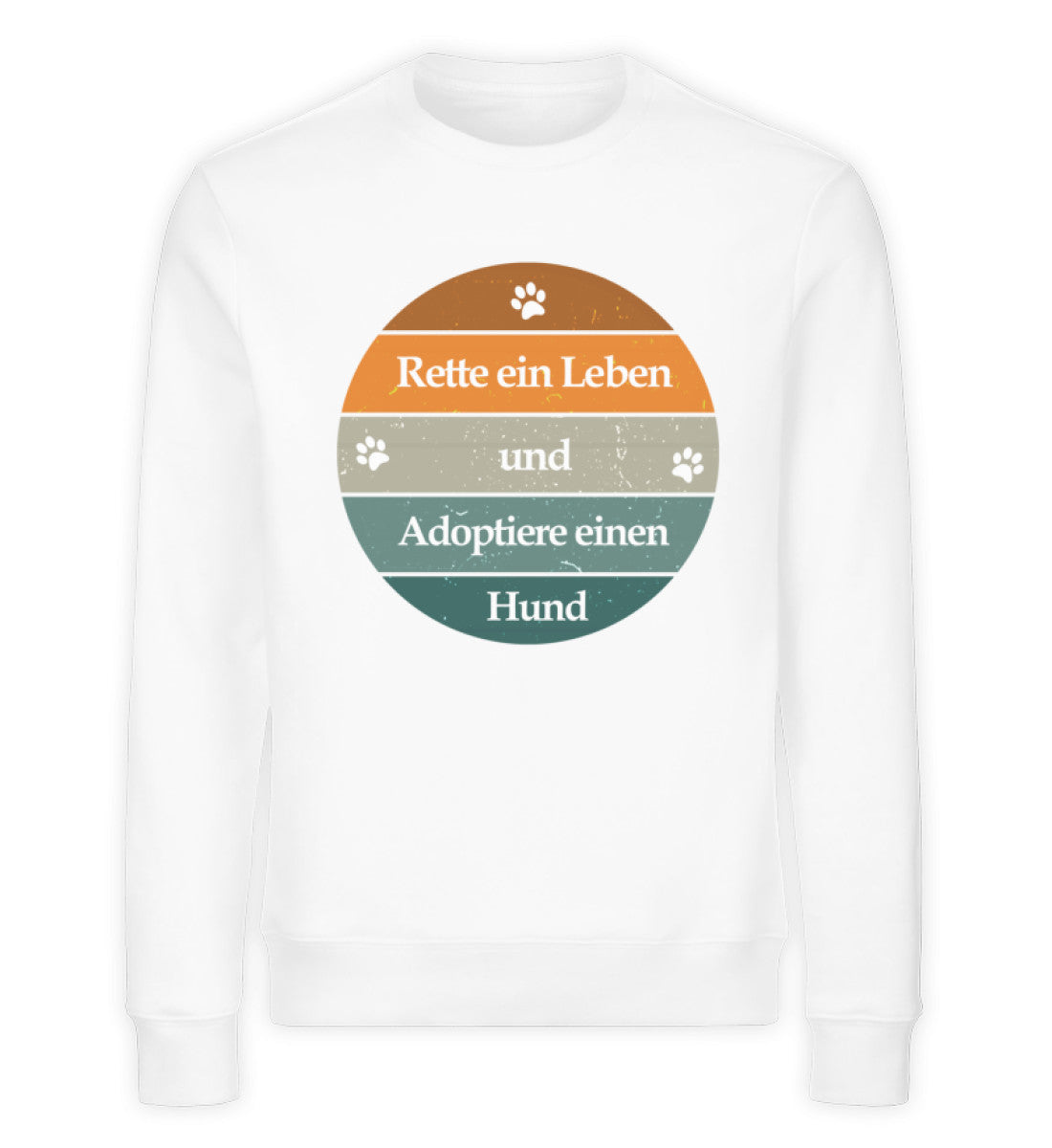 Rette ein Leben Damen Sweatshirt in weiß