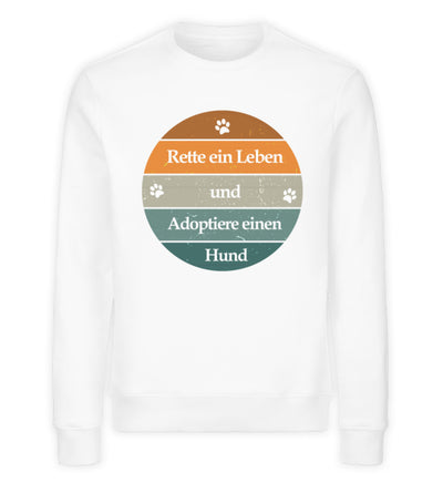 Rette ein Leben Damen Sweatshirt in weiß