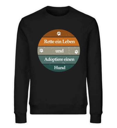 Rette ein Leben Damen Sweatshirt in Schwarz