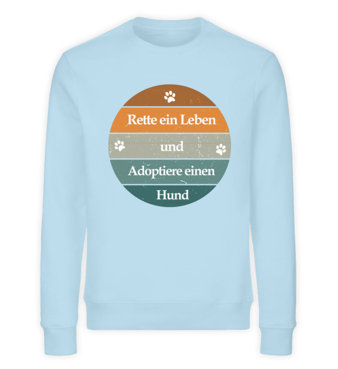 Rette ein Leben Damen Sweatshirt in Himmelblau