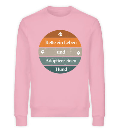 Rette ein Leben Damen Sweatshirt in Cotton Pink