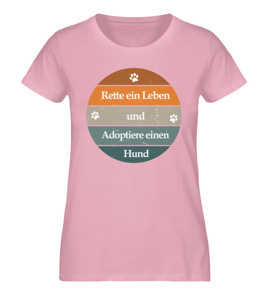 Rette ein Leben Damen T-Shirt in Cotton Pink