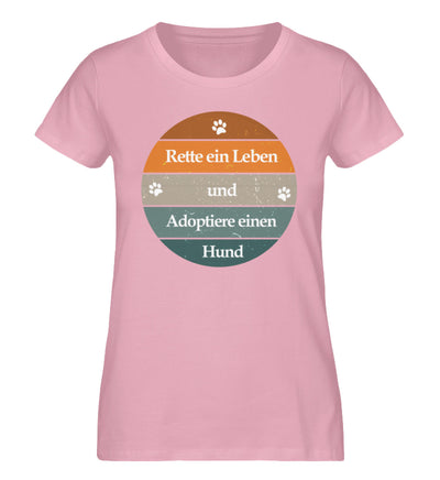 Rette ein Leben Damen T-Shirt in Cotton Pink