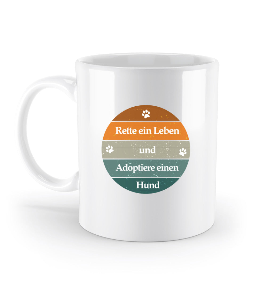 Rette ein Leben Tasse Standard in weiß