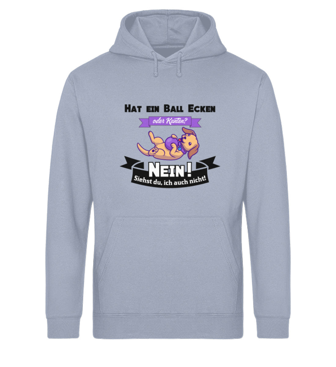 Hat ein Ball Ecken oder Kanten Damen Hoodie in Serene Blue