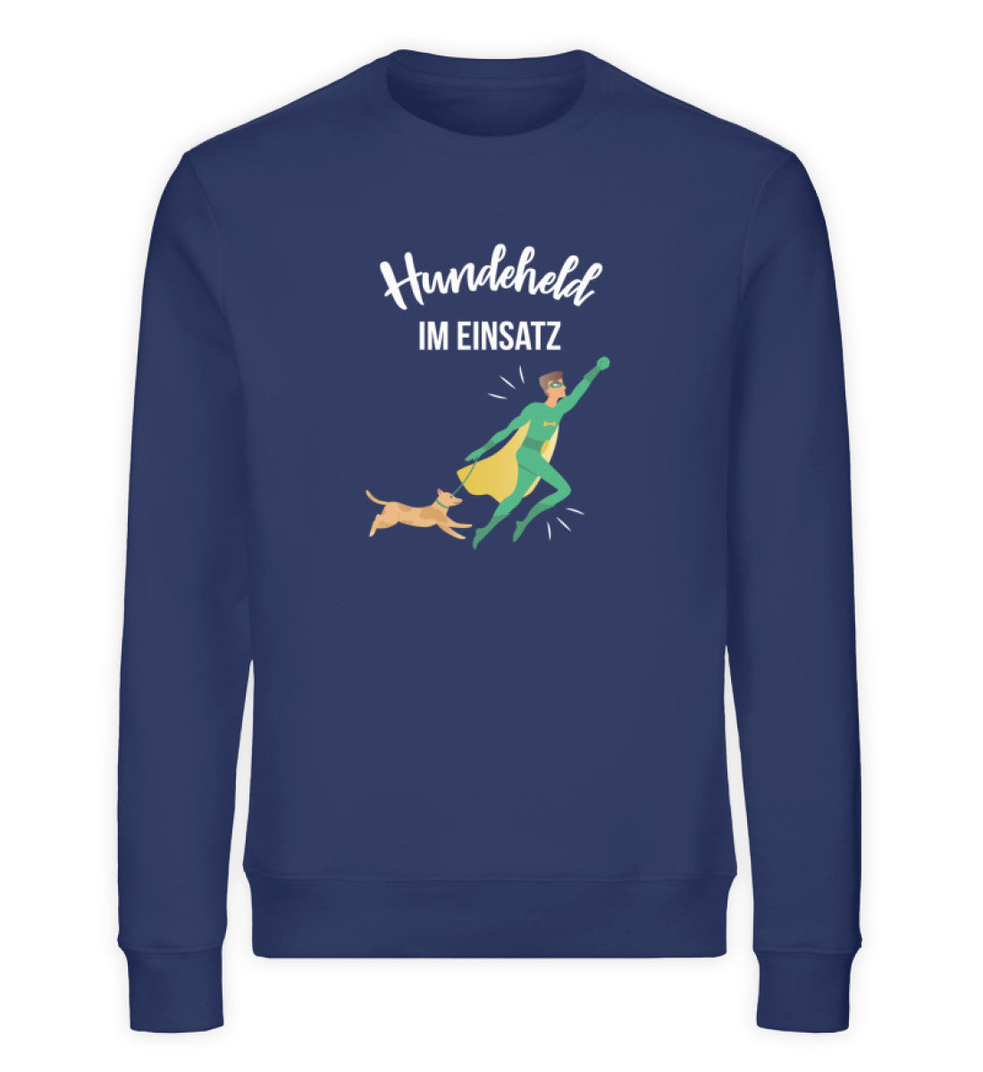 Hundeheld im Einsatz Herren Sweatshirt in French Navy