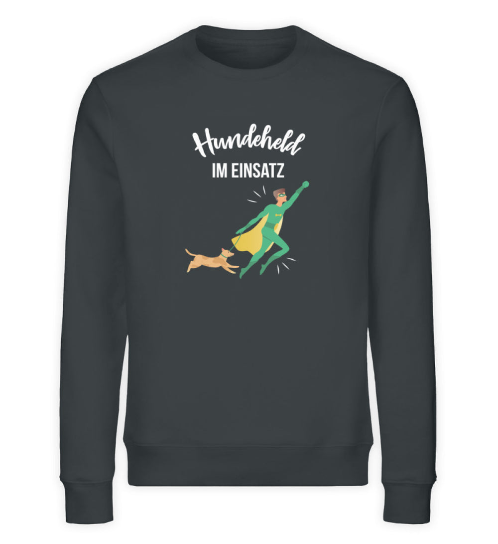 Hundeheld im Einsatz Herren Sweatshirt in India Ink Grey