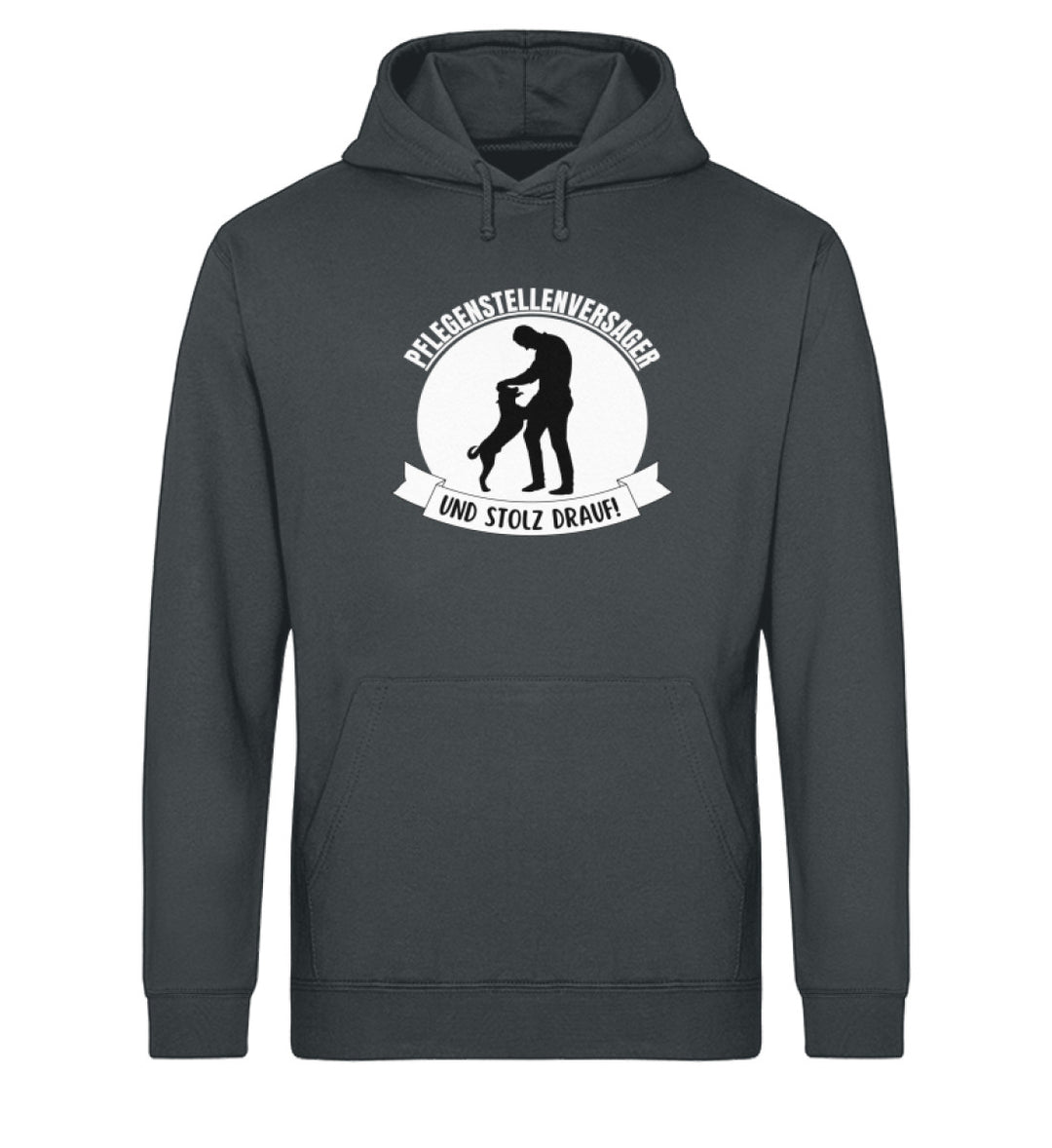 Pflegestellenversager Herren Hoodie in India Ink Grey