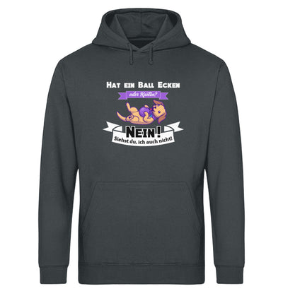 Hat ein Ball Ecken oder Kanten Herren Hoodie in India Ink Grey