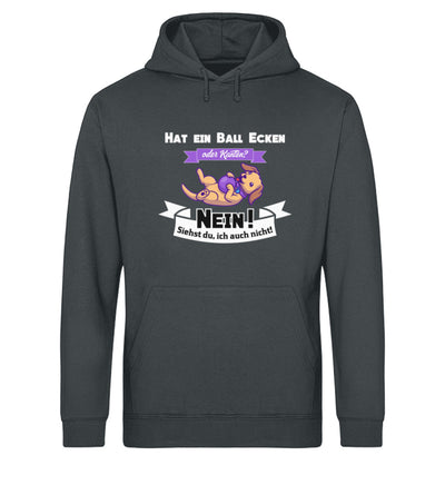 Hat ein Ball Ecken oder Kanten Damen Hoodie in India Ink Grey