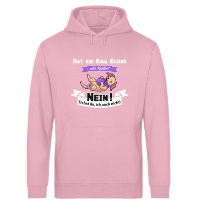 Hat ein Ball Ecken oder Kanten Damen Hoodie in Cotton Pink