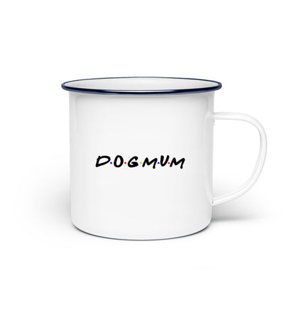 Dogmum Tasse Emaille in weiß